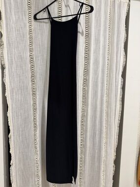 Chelsea28 Black Midi Bodycon Dress